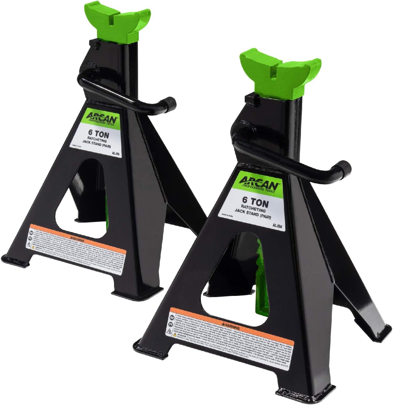 Arcan 6-Ton Steel Jack Stands (ALJS6) Pack of 2