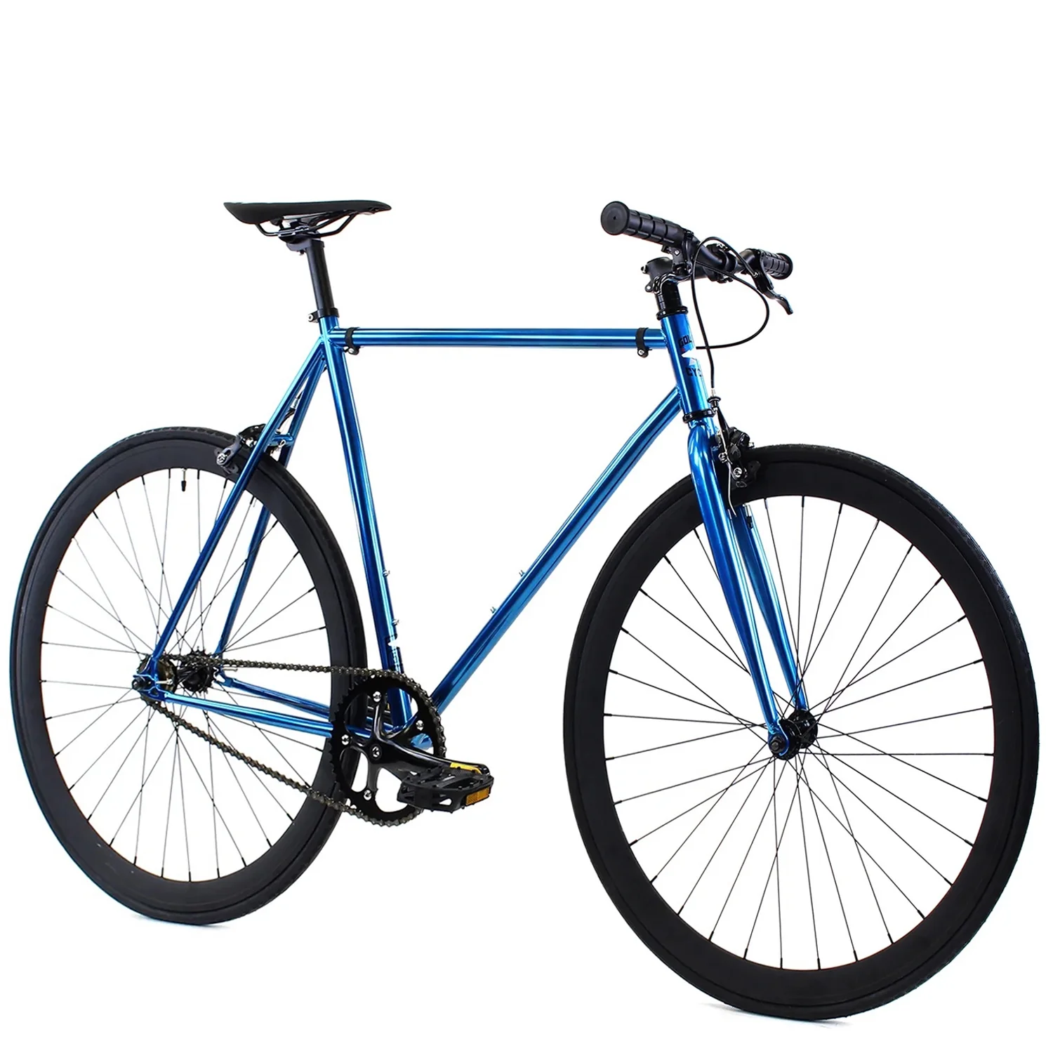 Golden Cycles Single Speed Fixed Gear Bike with Front & Rear Brakes