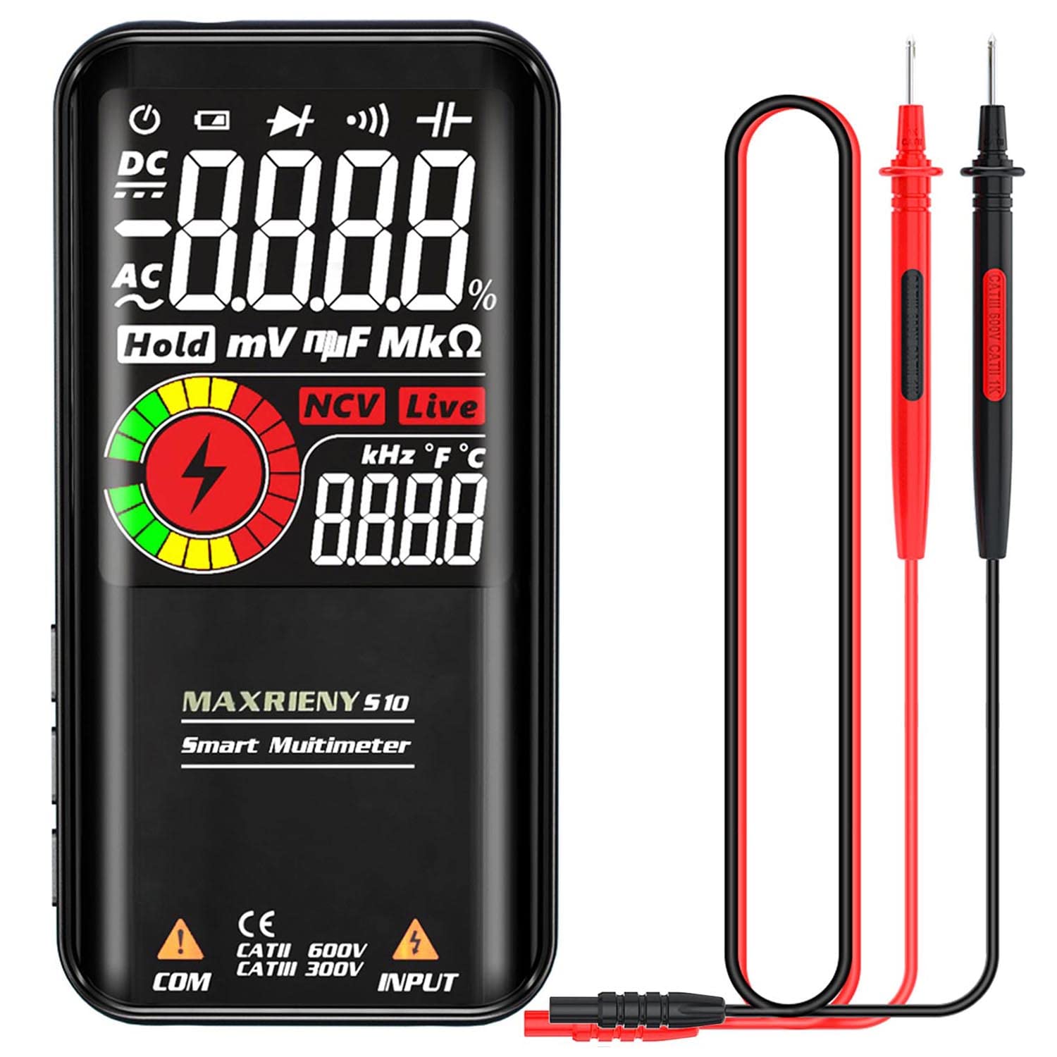 Digital Multimeter Rechargeable Smart Multimeter with EMF Detector S20