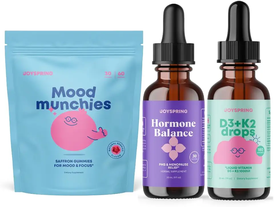 JoySpring Children Vitamin D Drops, Saffron Supplements Gummies for Kids, Hormone Balance for Women - Kansas Nuitrition - HNZSDS