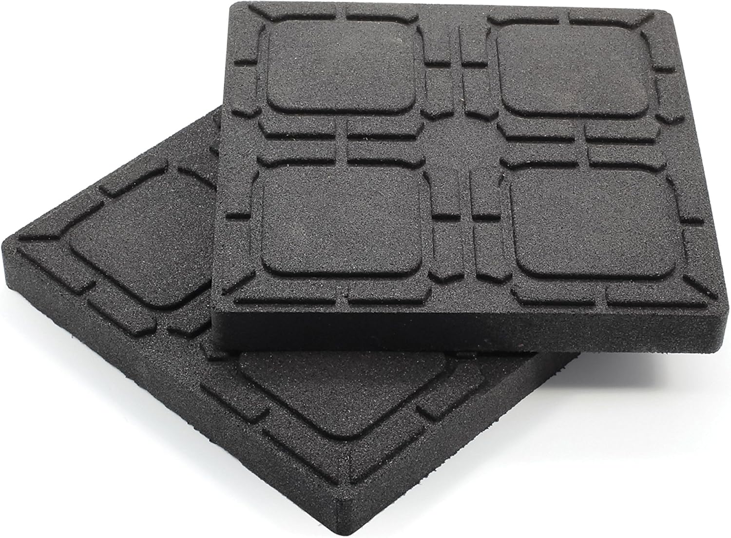 Camco RV Universal Flex Pads for Leveling Blocks,2x2” | Prevents Jacks & Stabilizers Pack of 2