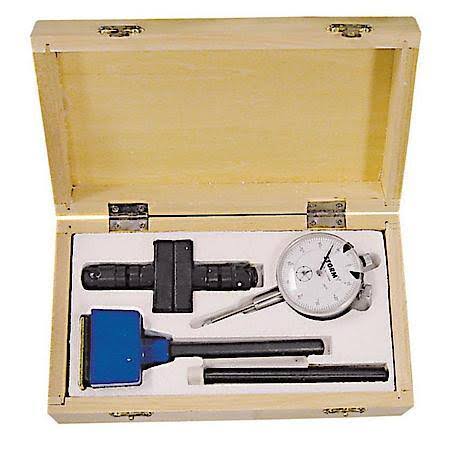 Central Tools 0 to 1 in. Dial Indicator Set with Magnetic Base - CEN3D101