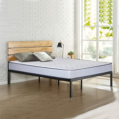 7-Inch Medium Firm Double sided Tight top Foam Rolled Vinyl Mattress, Twin, Blue