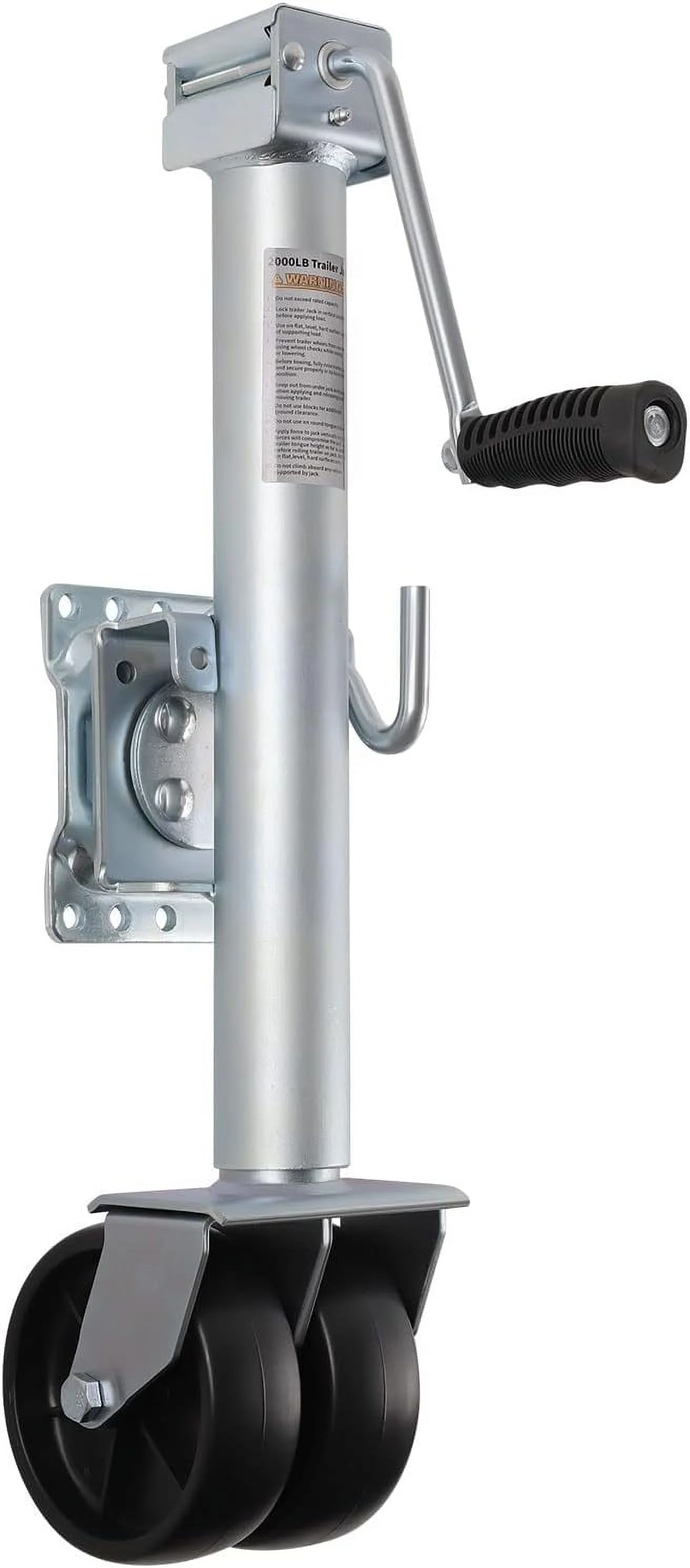 Trailer Jack, Heavy Duty Swivel Boat Trailer Jack with Dual Wheels, 2000 lbs, 14" Lift - Curated Treasures Market
