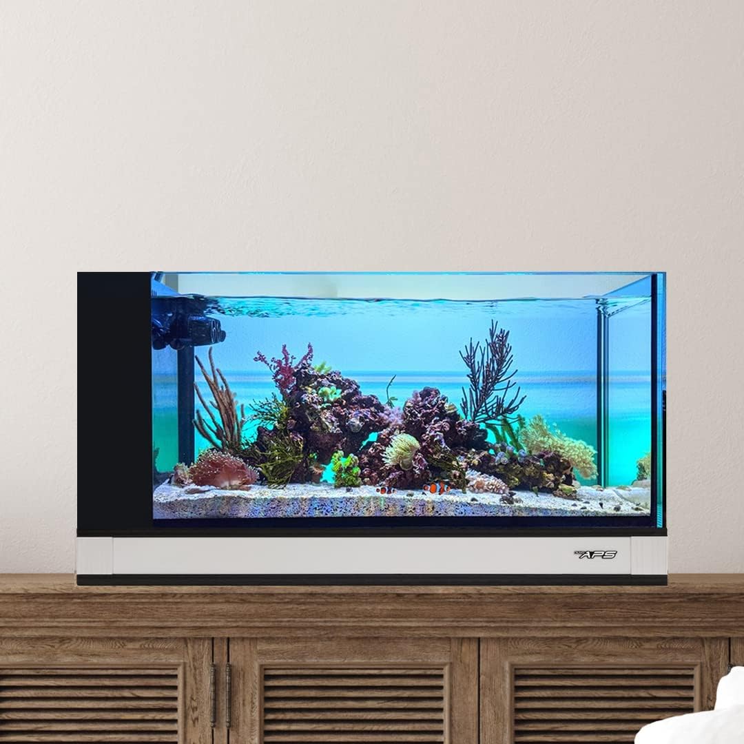 Innovative Marine Fusion Pro 2-20 Gallon Peninsula All in One AIO Aquarium w/APS Pedestal - White
