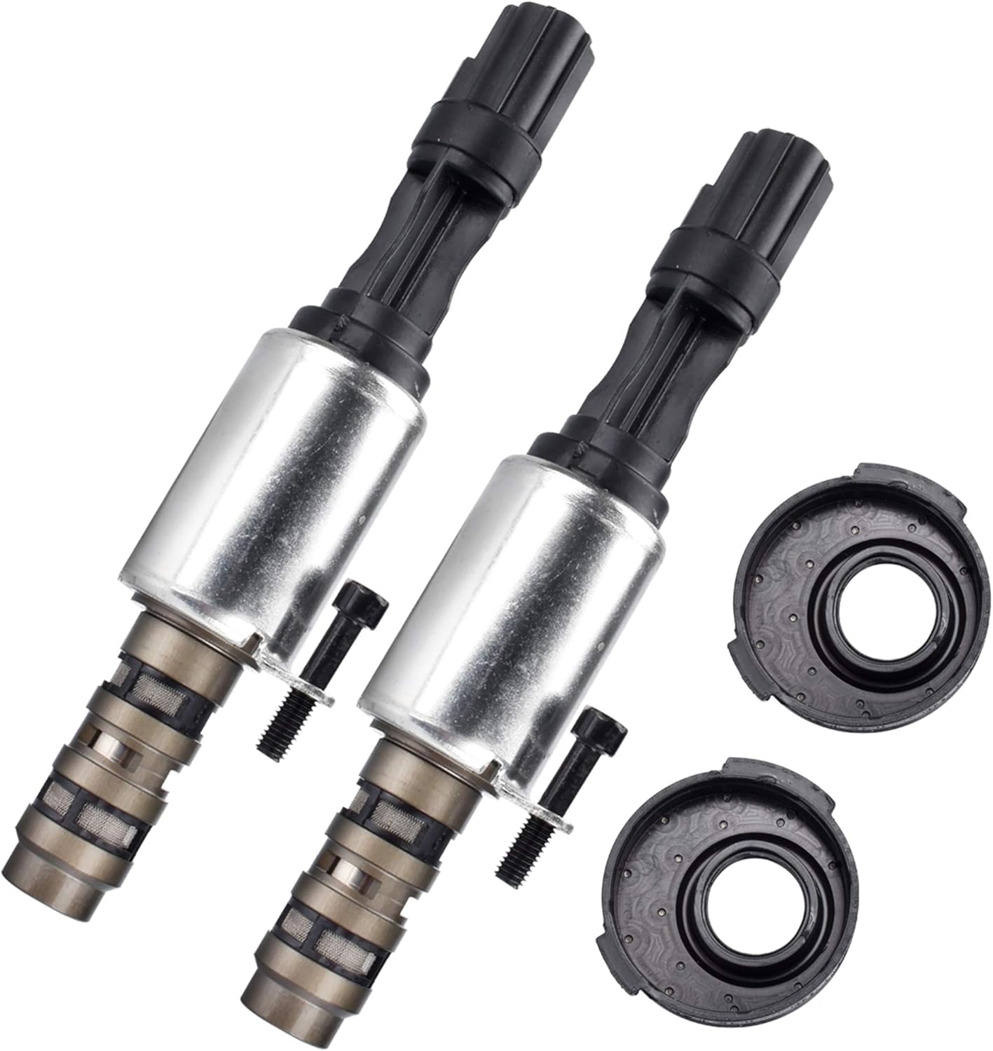 2 PCS Camshaft Variable Valve Timing Solenoid VCT Solenoid 8L3Z-6M280-B 8L3Z-6M280-A Replacement for 2004 2005 2006 2007 F150 Mustang Sport Trac 3V