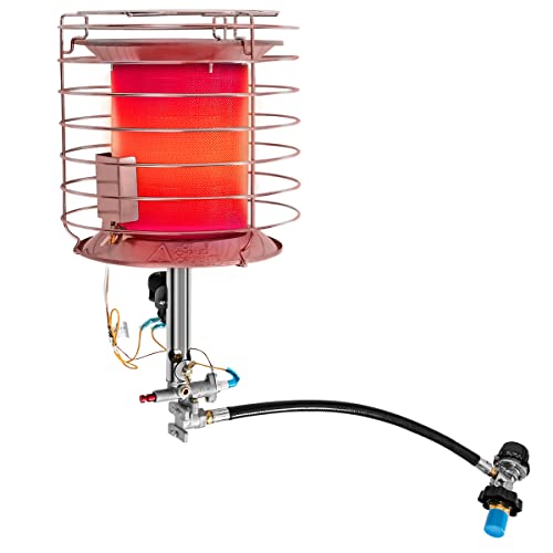S AFSTAR 35,000-42,000 BTU Tank Top Propane Heater, Portable Propane Heater w/Tip-over Switch & Safety Shut-off