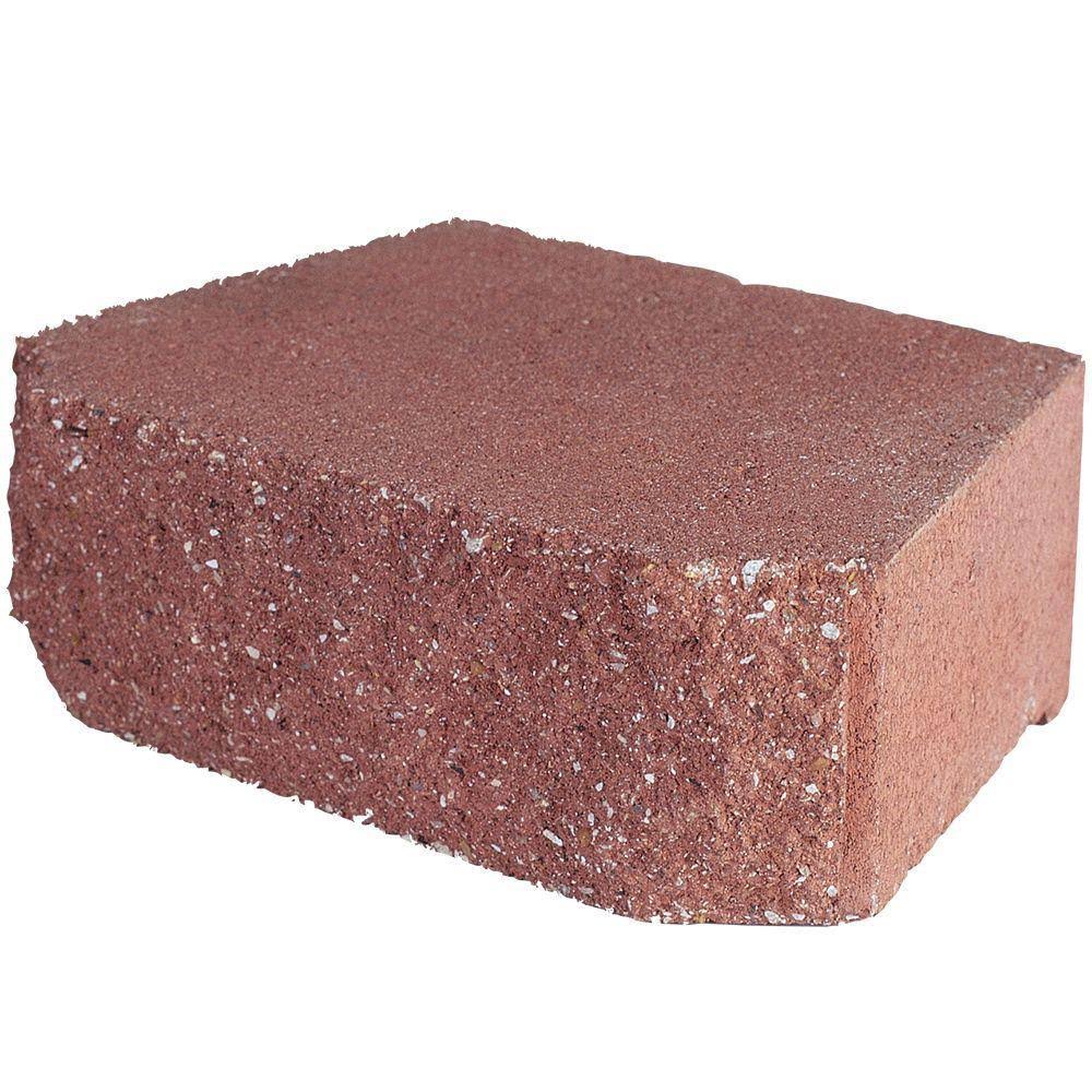 Pavestone 4 in. x 11.75 in. x 6.75 in. River Red Concrete Retaining Wall Block (144 Pcs. / 46.5 Face ft. / Pallet)