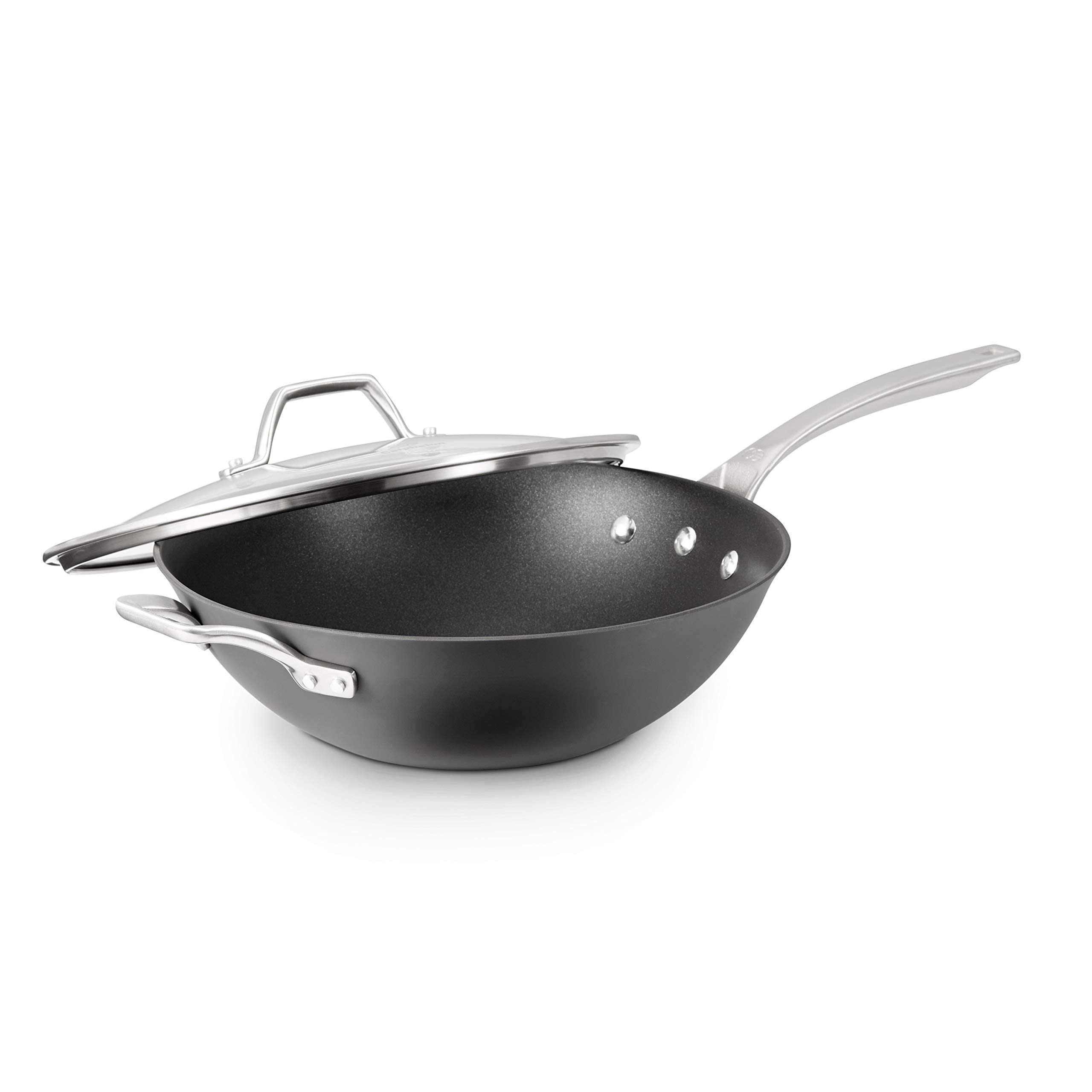 Calphalon Signature Nonstick 12-in. Flat-Bottom Wok