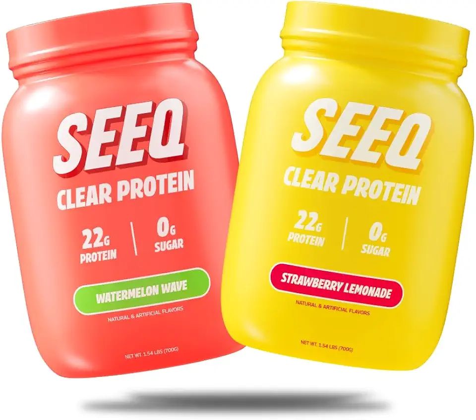 SEEQ Clear Protein Bundle (Clear Whey Protein Isolate Strawberry Lemonade + Watermelon Wave) - Kansas Nuitrition - HNZSDS