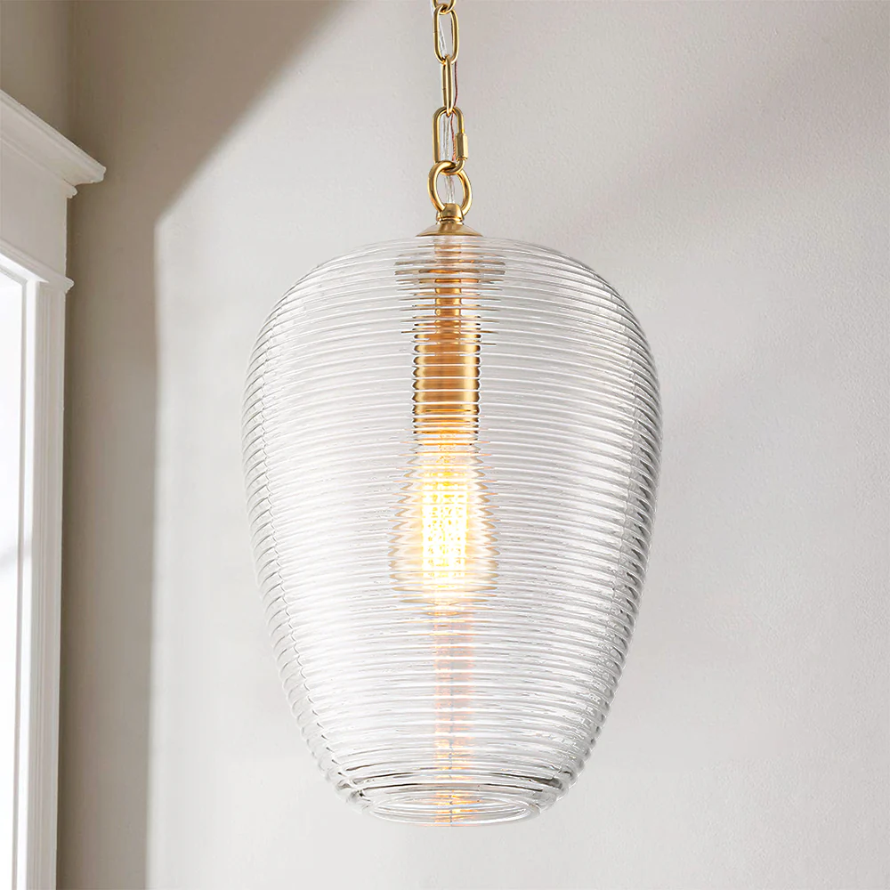 1-Light Dimmable Glass Farmhouse Pendant (9)