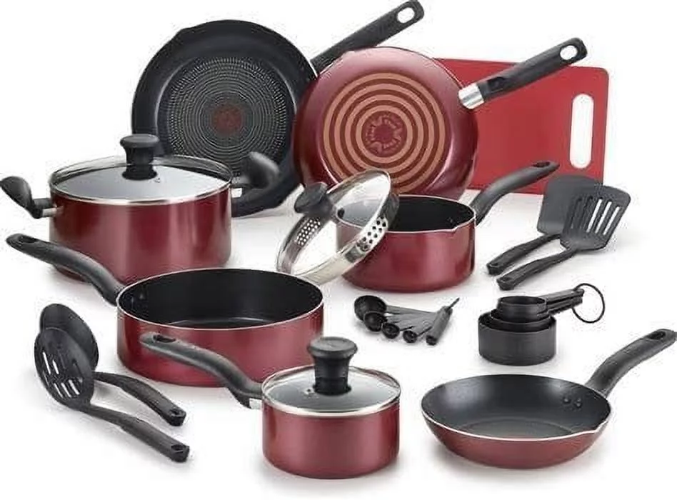 T-fal Simply Cook 17-pc Set - Black