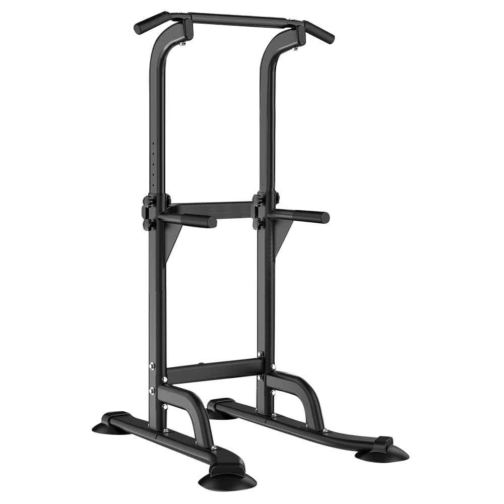 IRELOJ Power Tower Pull Up Dip Station Adjustable Height Multifunctional Home Strength Training Fitness Exercise Equipment