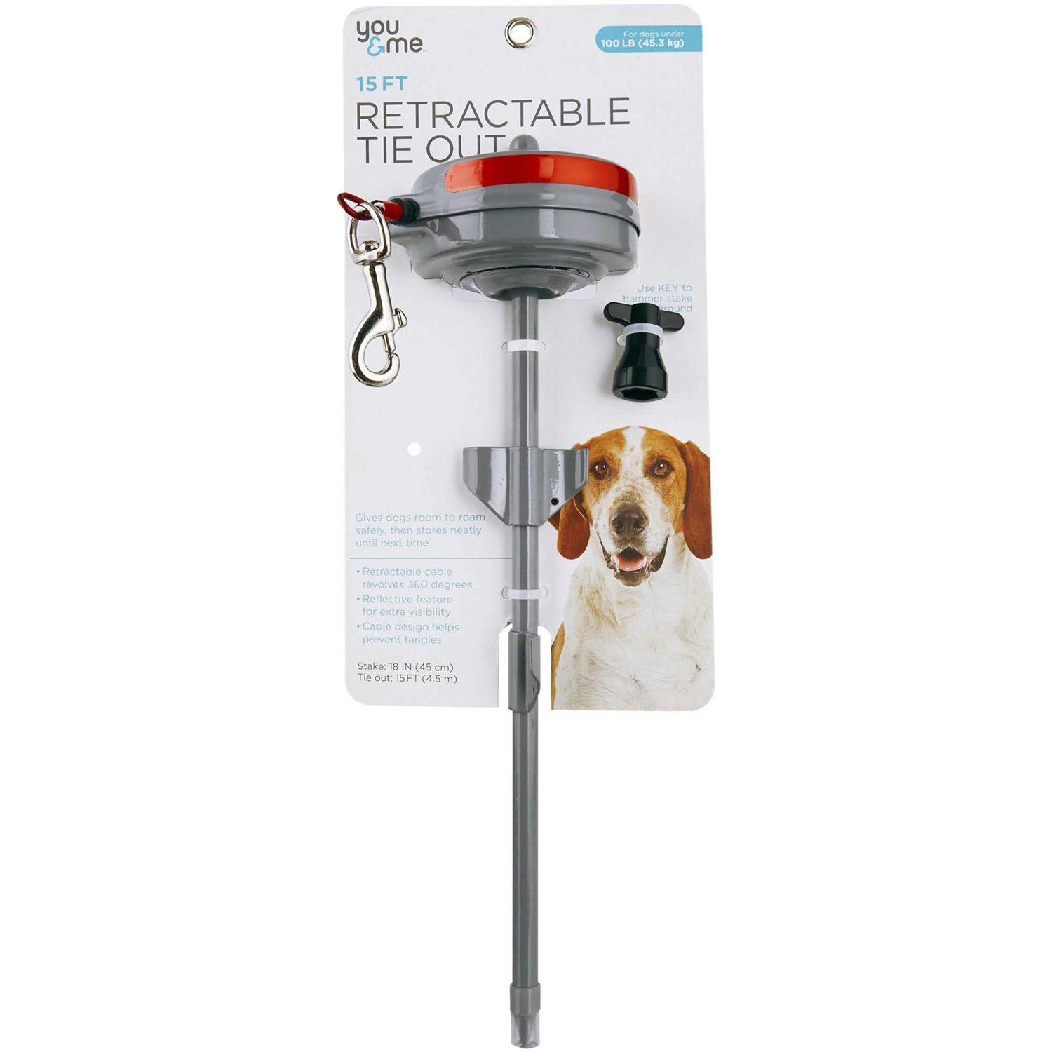 You Me Heavy Retractable Tie Out 15' L - Pet Supplies online store