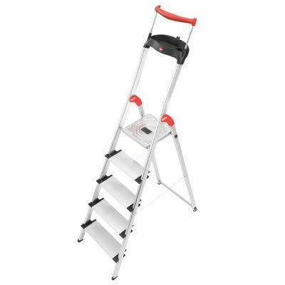 Hailo USA Inc. 5.51 ft Aluminum Step Ladder with 330 lb. Load Capacity