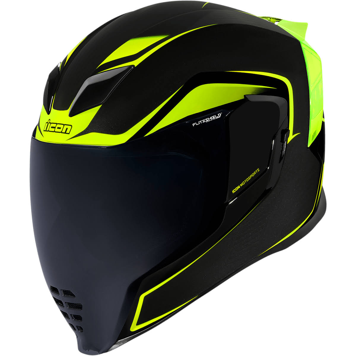 Icon Airflite Crosslink Helmet - Black/Hi-Viz - Xs