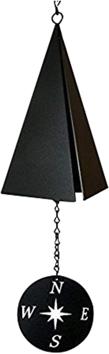 North Country Boothbay Harbor 3-Tone Wind Bell Chimes with Compass Rose &mdash; Unique Outdoor Wind Chime Catcher &mdash