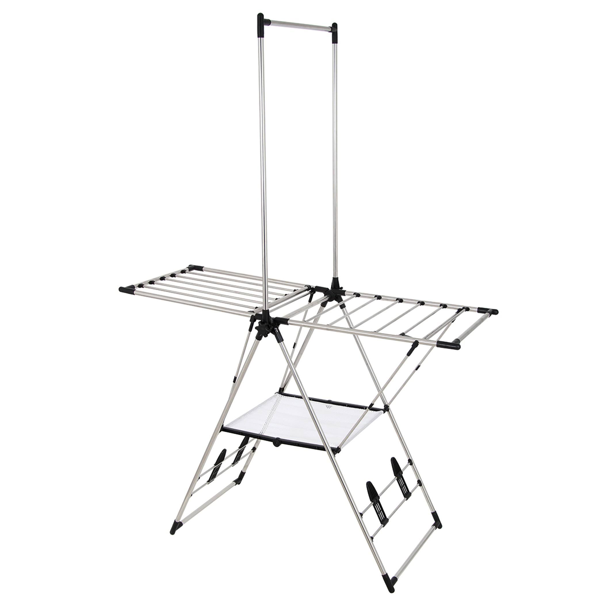 Greenway Indoor/Outdoor Stainless Steel Large Drying Rack, Silver - Avayadevconnect