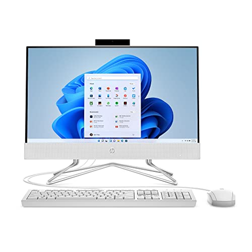 HP 2023 21.5" FHD All-in-One Desktop Intel 2-Core Celeron J4025 Processor Intel UHD Graphics 8GB RAM DDR4 256GB NVMe SSD WiFi AC BT HDMI Webcam RJ45