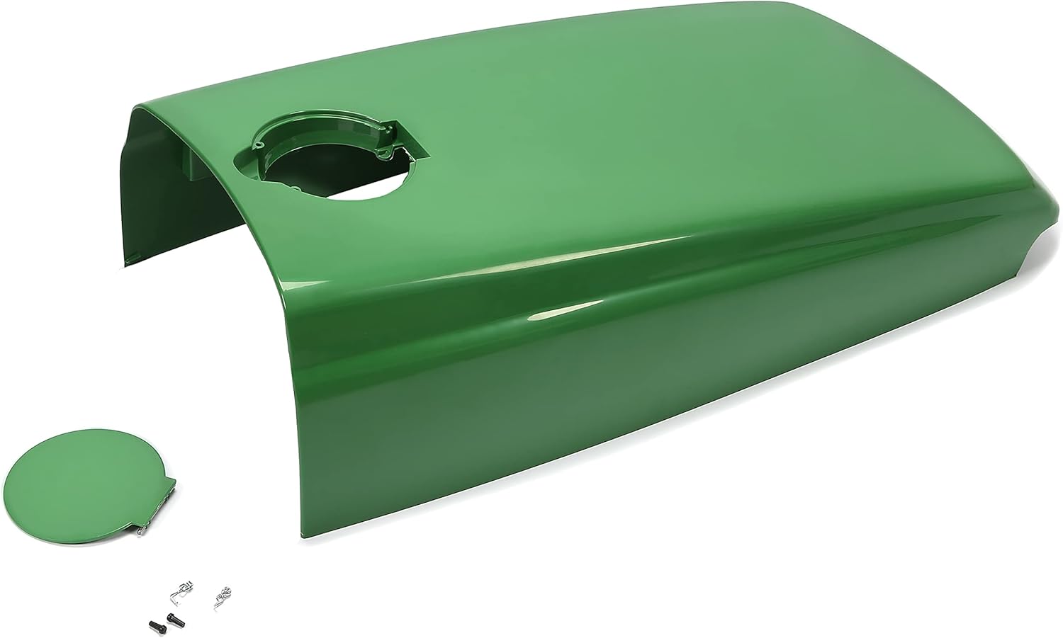 HECASA Tractor Hood with Fuel Door Compatible with John Deere 4500 4510 4600 4610 4700 4710 Replacement for LVU12063