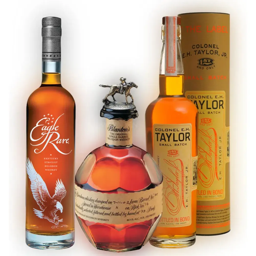 Blanton's Original Single Barrel, E.H. Taylor Small Batch & Eagle Rare 10 Year Bundle - Nestor Liquor