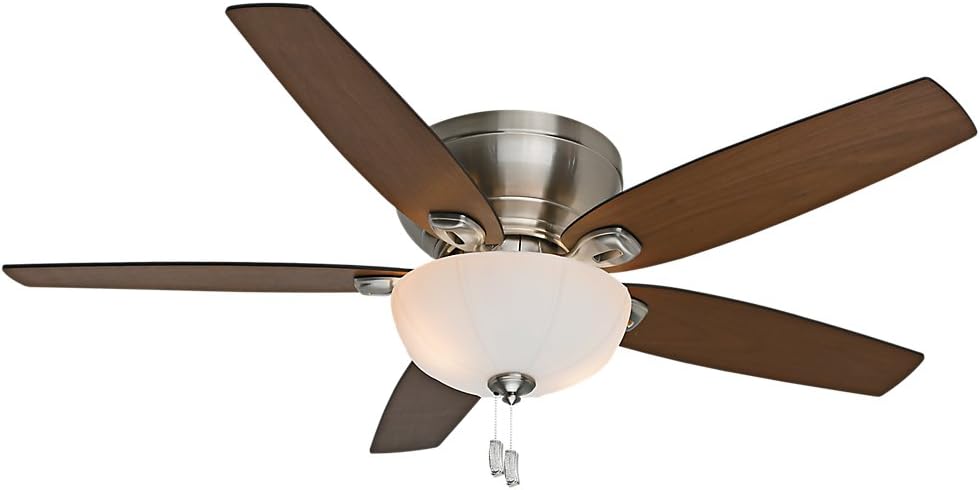 Casablanca Durant Indoor Low Profile Ceiling Fan with Light and Pull Chain Control