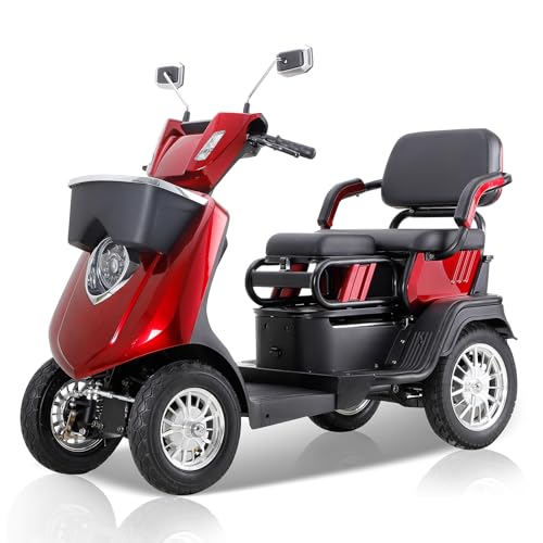 All Terrain Mobility Scooter, Heavy-Duty 4 Wheel Mobility Scooters for Seniors & Adults 500lbs Capacity