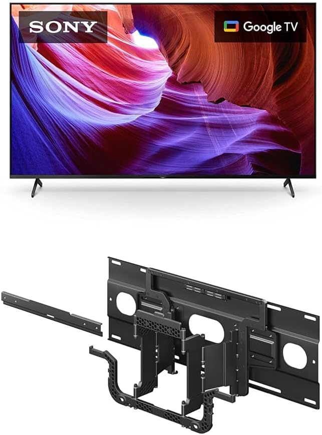 Sony 75 Inch 4K Ultra HD TV X85K Series: LED Smart Google TV Ultra-Slim TV Wall Mount Bracket for Select BRAVIA TV's (SU-WL905)