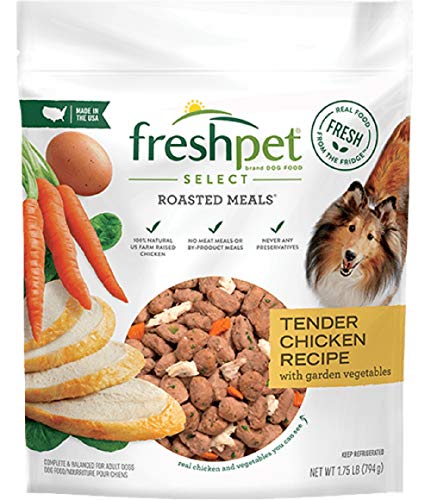 Freshpet Select Roasted Meals Tender Chicken With Crisp Carrots & Leafy Spinach Dog Food Recipe, 5.5 Lb (Pack of 4)
