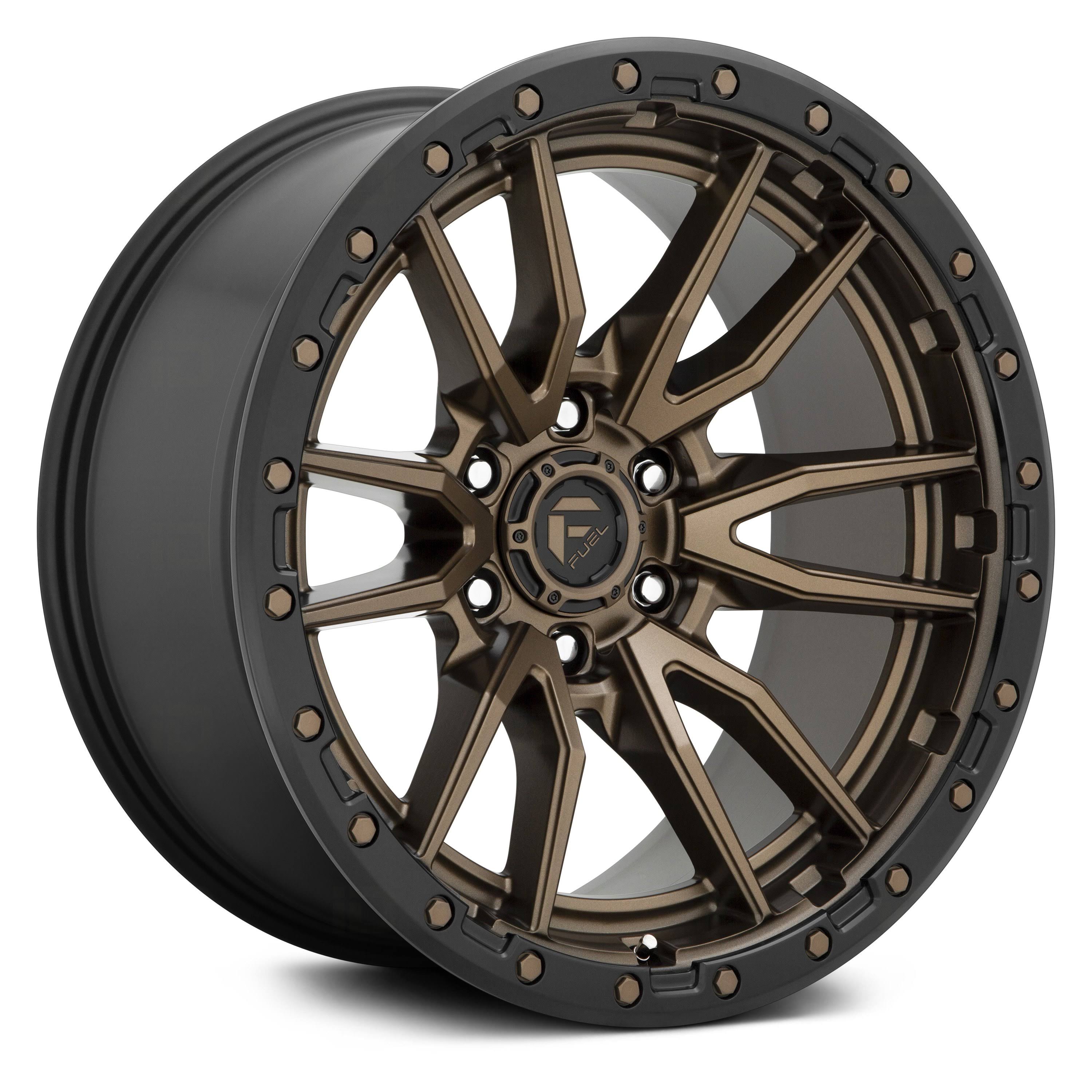 16x8 Bronze Black Wheel Fuel Rebel D681 6x5.5 1
