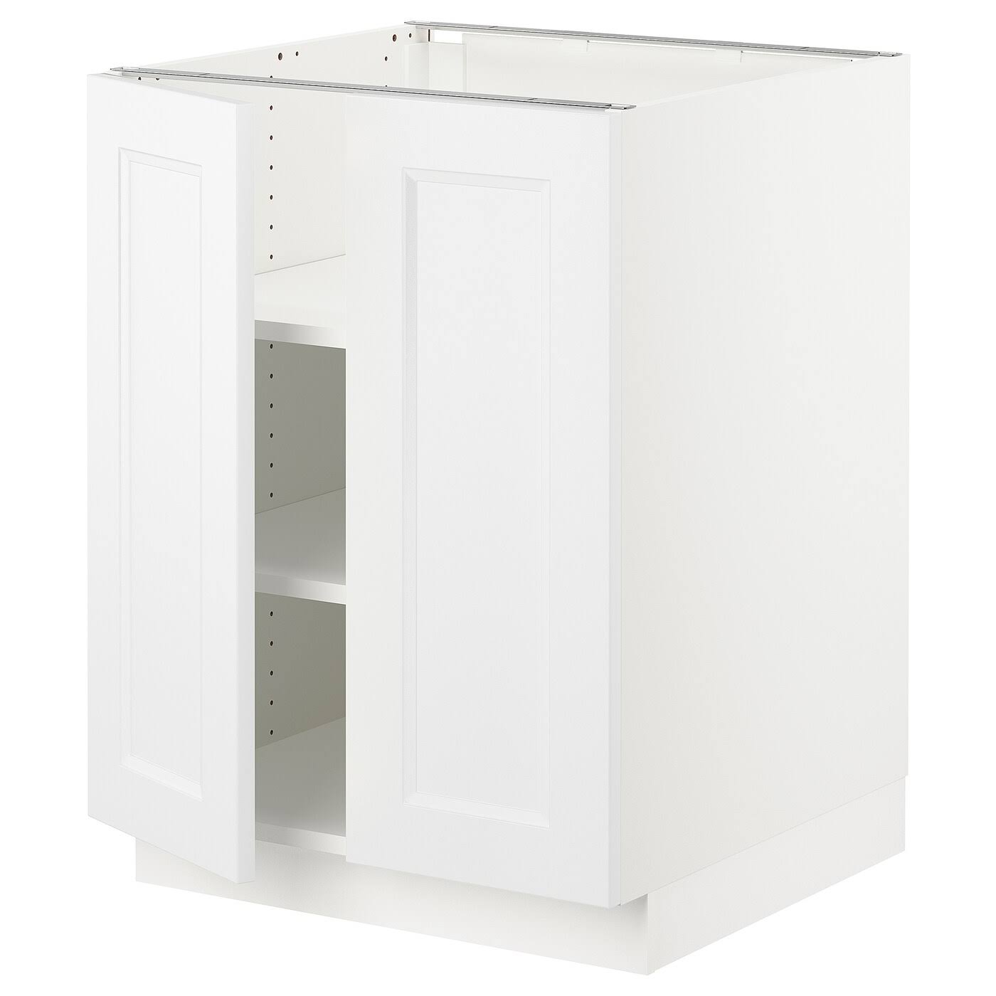 IKEA - SEKTION Base Cabinet with shelves/2 Doors, white/Axstad Matt White, 24x24x30 89343603