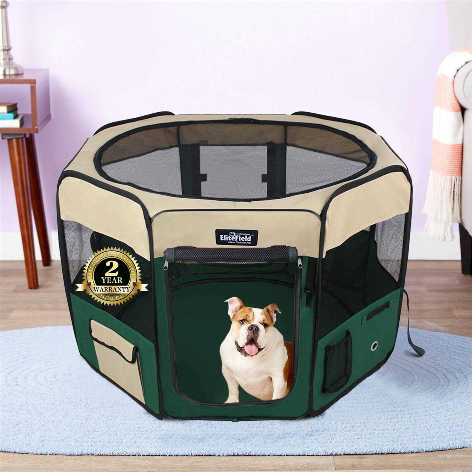 EliteField 2-Door Soft Pet Playpen Pen - Pet Supplies online store