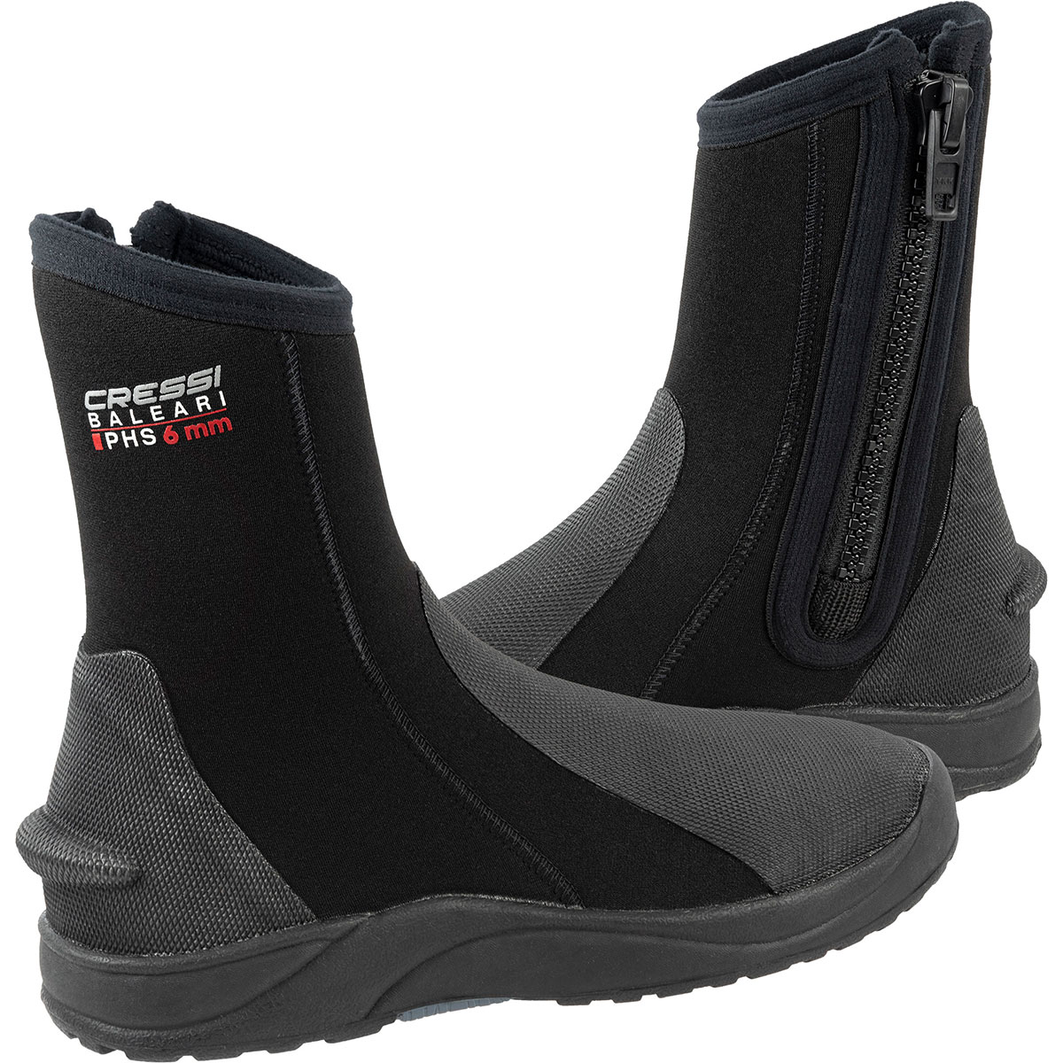Cressi Baleari PHS 6mm Black (Black/Black, 7.5)