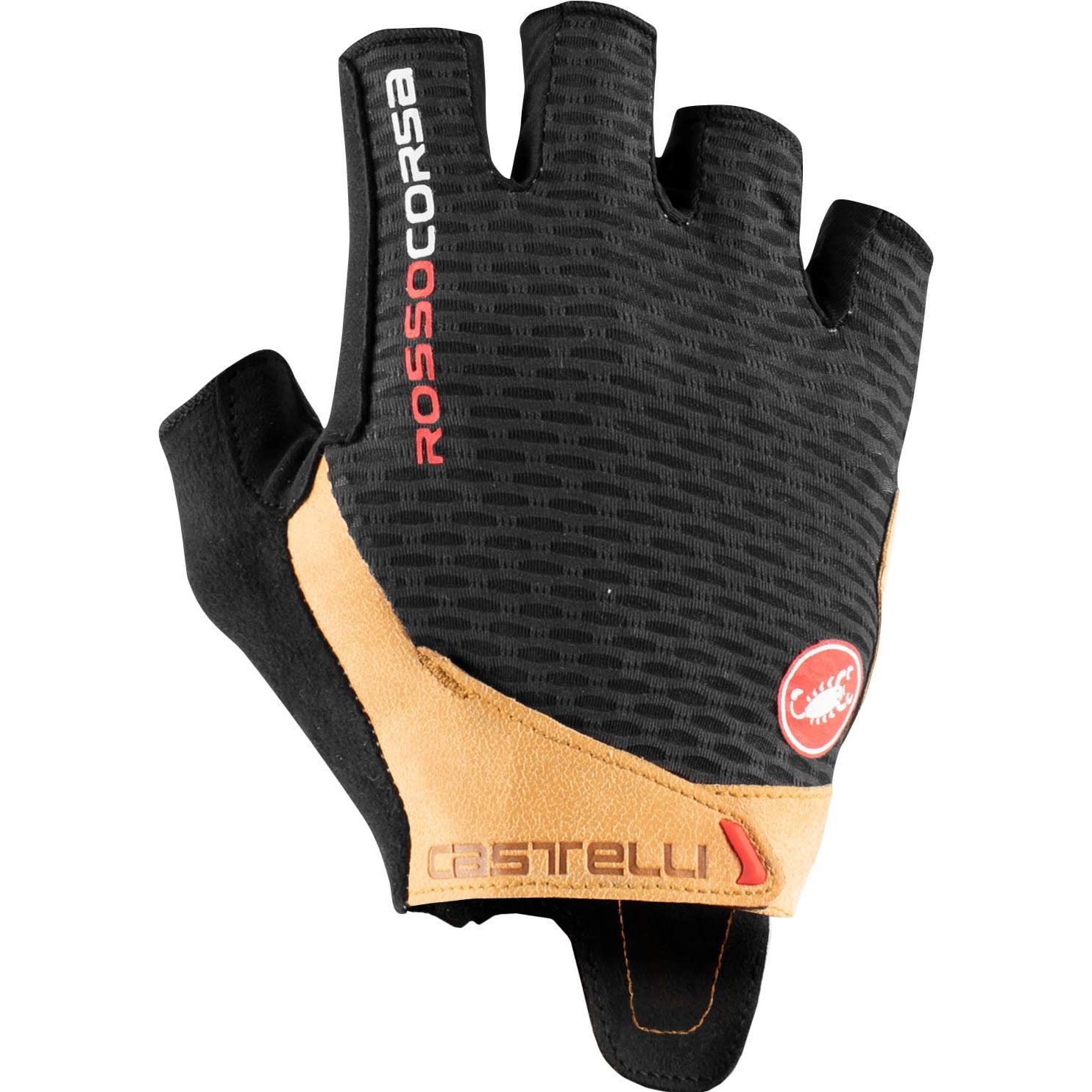 Castelli Rosso Corsa Pro V Glove - Black/Tan