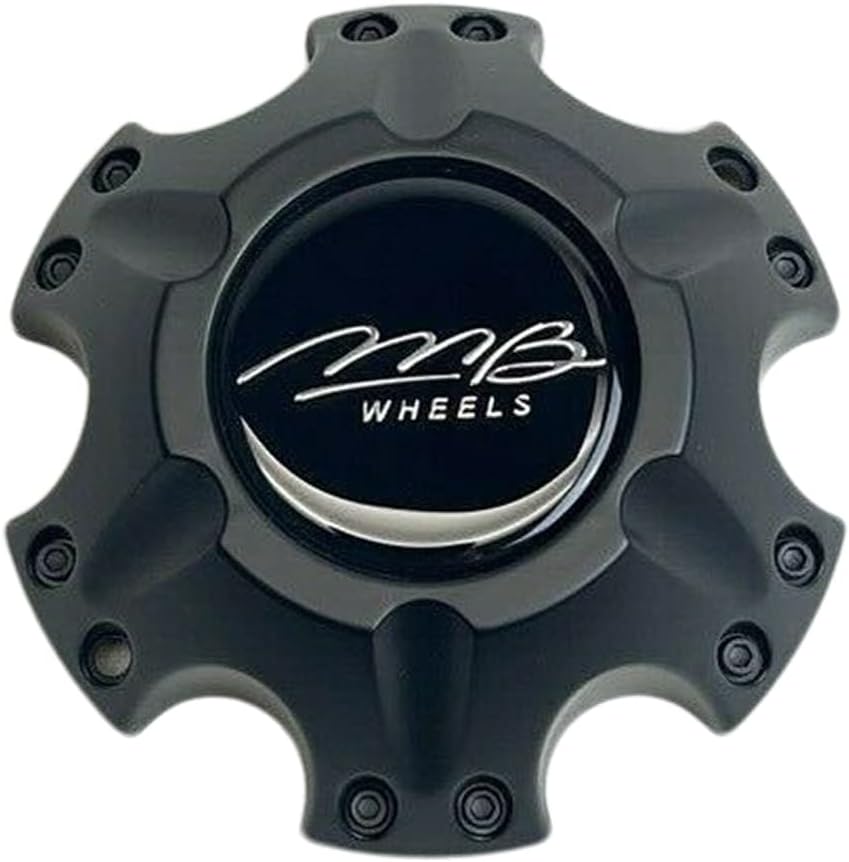 MB Wheels BC-820 CAP207 Matte Black Wheel Center Cap 6 Lug