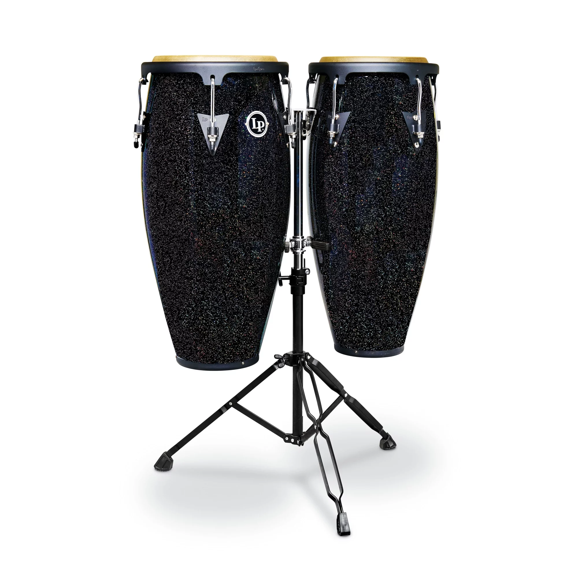 LP Aspire 10-inch and 11-inch Santana Black Magic Conga Set with Double Stand - Curated Treasures Market