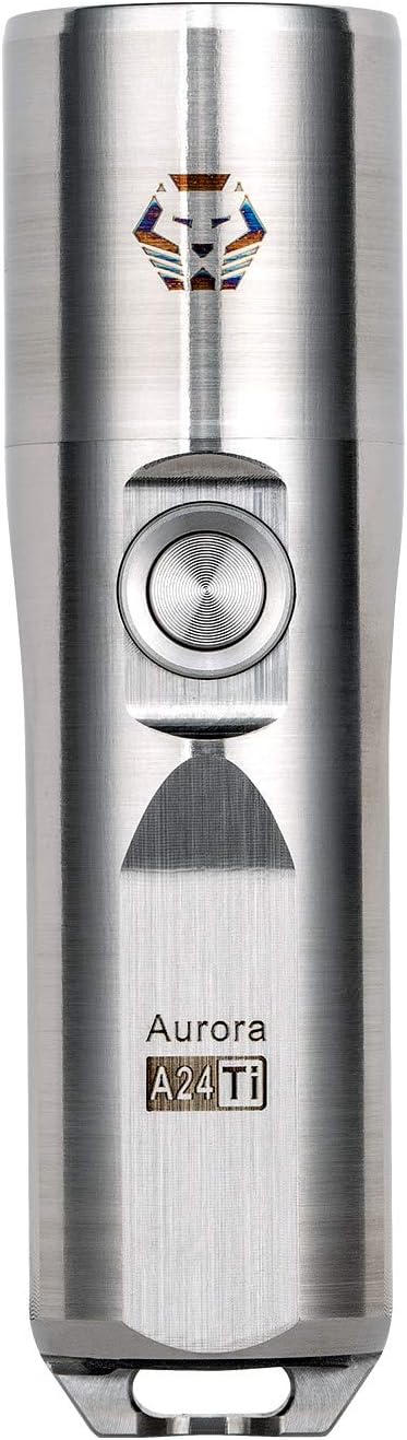 RovyVon Aurora A24 Titanium LED Flashlight,1000 Lumen Small Handheld Flashlight,Rechargeable EDC Keychain Flahlight with Replaceable Batteries