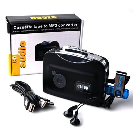 Cassette Tape to MP3 CD Converter Via USB, Compatible with Laptop and Personal Computer, Cassette-to-MP3 Tape-to-MP3