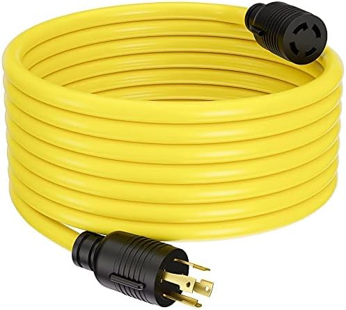 ACKING Extension Cord NEMA L14-30P to L14-30R SJTW 10GUAGE 3 Prong Generator Cord Adapter