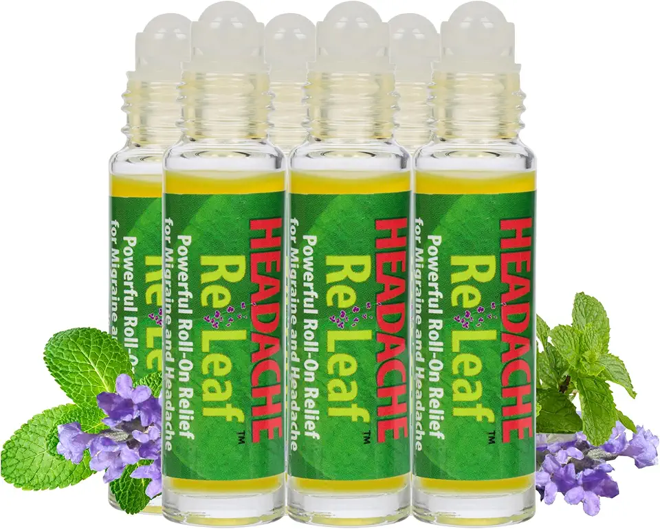 Roll On, All-Natural Headache Remedy, Sinus Headache Relief, Relief for Tension Headache and Migraines