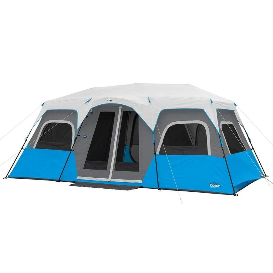 Core Equipment 18& x 10& 12-Person Lighted Instant Cabin Tent