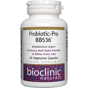 Probiotic-Pro BB536 60 vcaps By Bioclinic Naturals - Kansas Nuitrition - HNZSDS