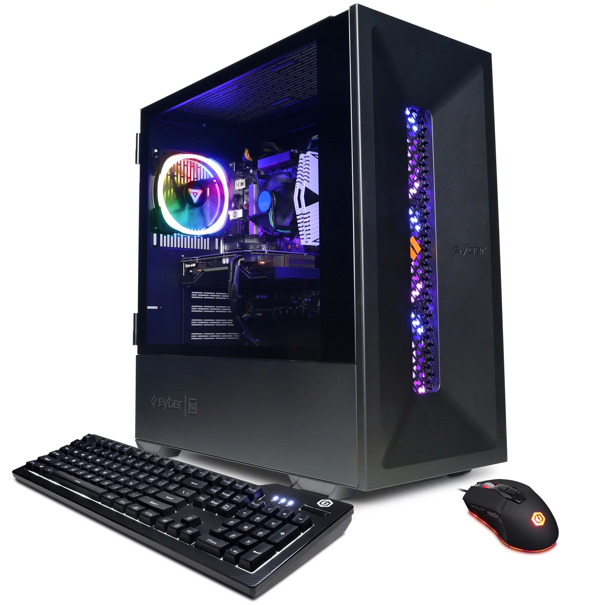 CyberPowerPC Gamer Xtreme Desktop, Intel Core i5-12400F, 16GB DDR4, NVIDIA GeForce RTX 3050, 500GB SSD+1TB HDD, Black, Win 11 Home 64-Bit