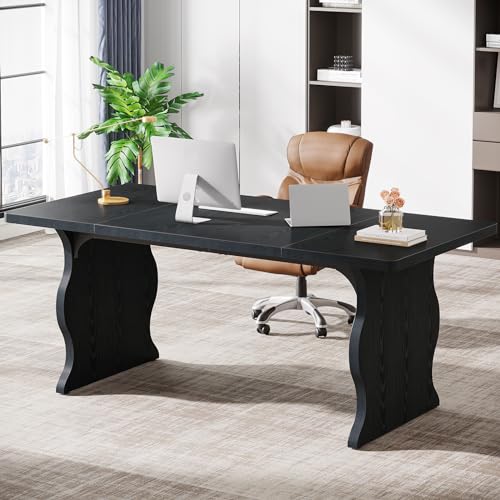 Tribesigns 63" Large Executive Desk for Home Office, Spacious Computer Desk with Ample Leg Room
