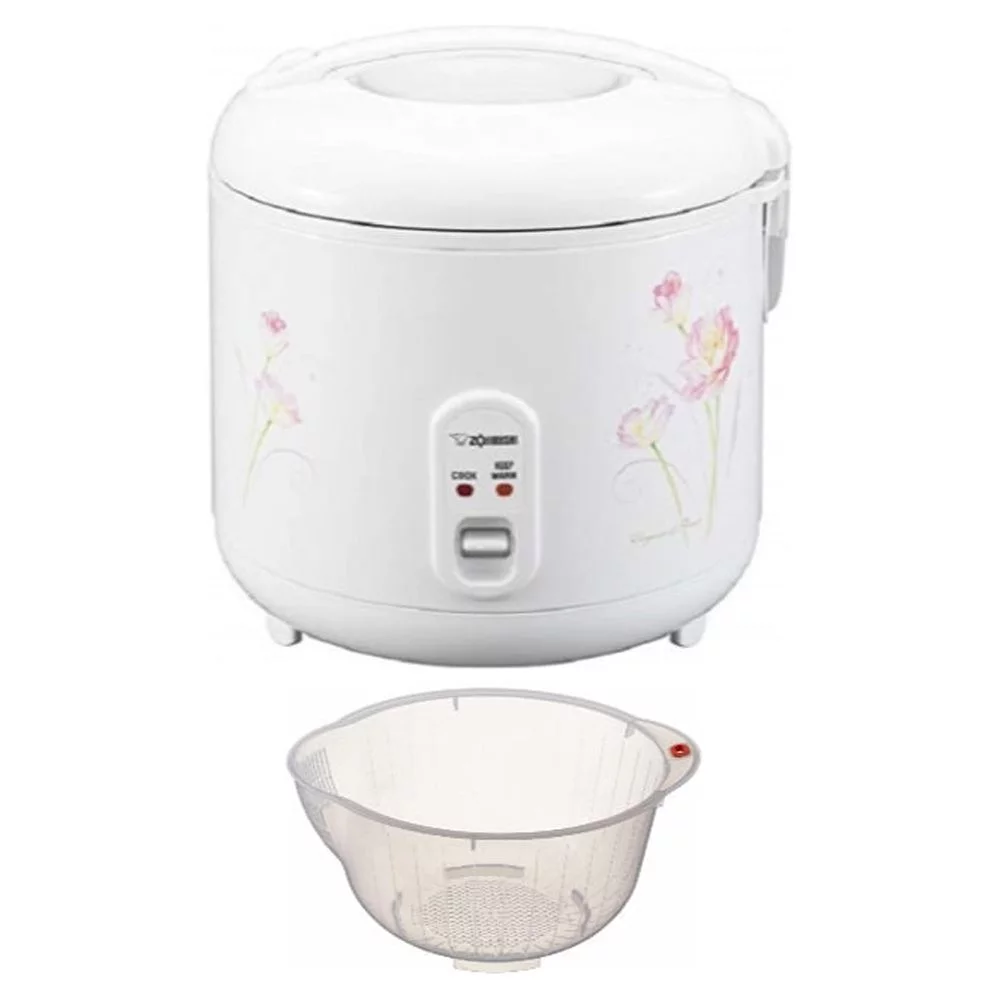 Zojirushi NS-RPC18FJ Rice Cooker and Warmer (1.8-Liter, Tulip) Bundle
