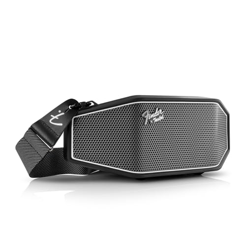 Fender x Teufel ROCKSTER CROSS Portable Wireless Bluetooth Speaker – Rugged, Waterproof, 16 Hours of Battery, Powerful Stereo Sound, Subwoofer