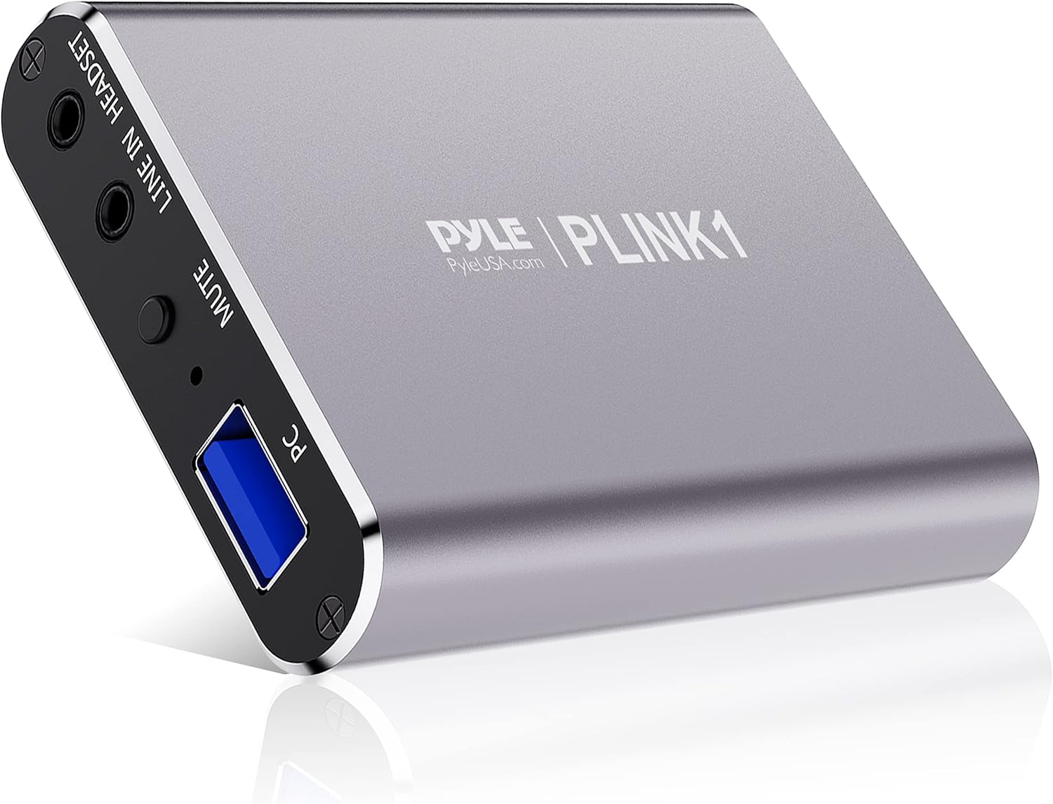 Pyle Capture Card - Full HD 1080p 4K HDMI-to-USB Audio-Video Via DSLR Camcorder Action Cam, Ultra Low Latency, Record to Computer for Gaming