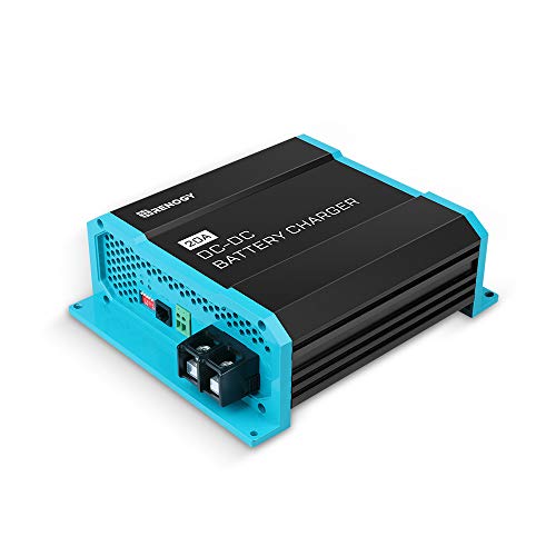 Renogy 12V 60A DC to DC On-Board Battery Charger for Flooded, Gel, AGM, and Lithium, Using Multi-Stage Charging in RVs, Commercial Vehicles, Boats