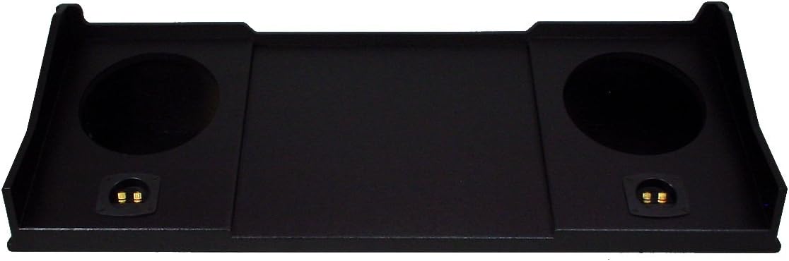 ASC Compatible with 1998-01 Dodge Ram Extended/Quad/Club Cab Truck Dual 10 Subwoofer Sub Box Speaker Enclosure - Armor Coated