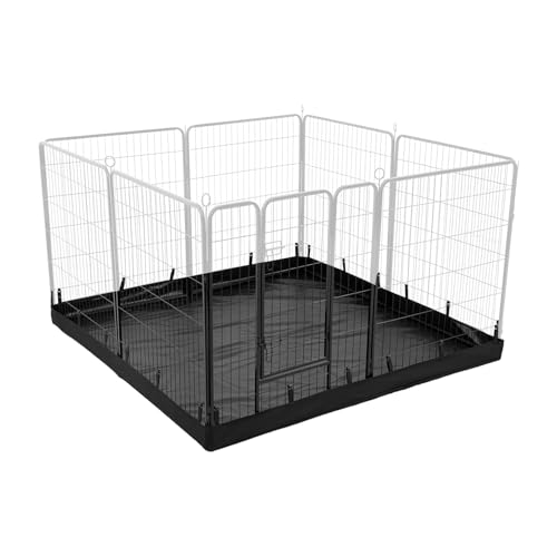 PJYuCien Dog Playpen Plus Storage Bag, 32" H 8 Panels Puppy Pen with Square Bottom, Heavy Duty Dog Fence for Puppies/Small Dogs